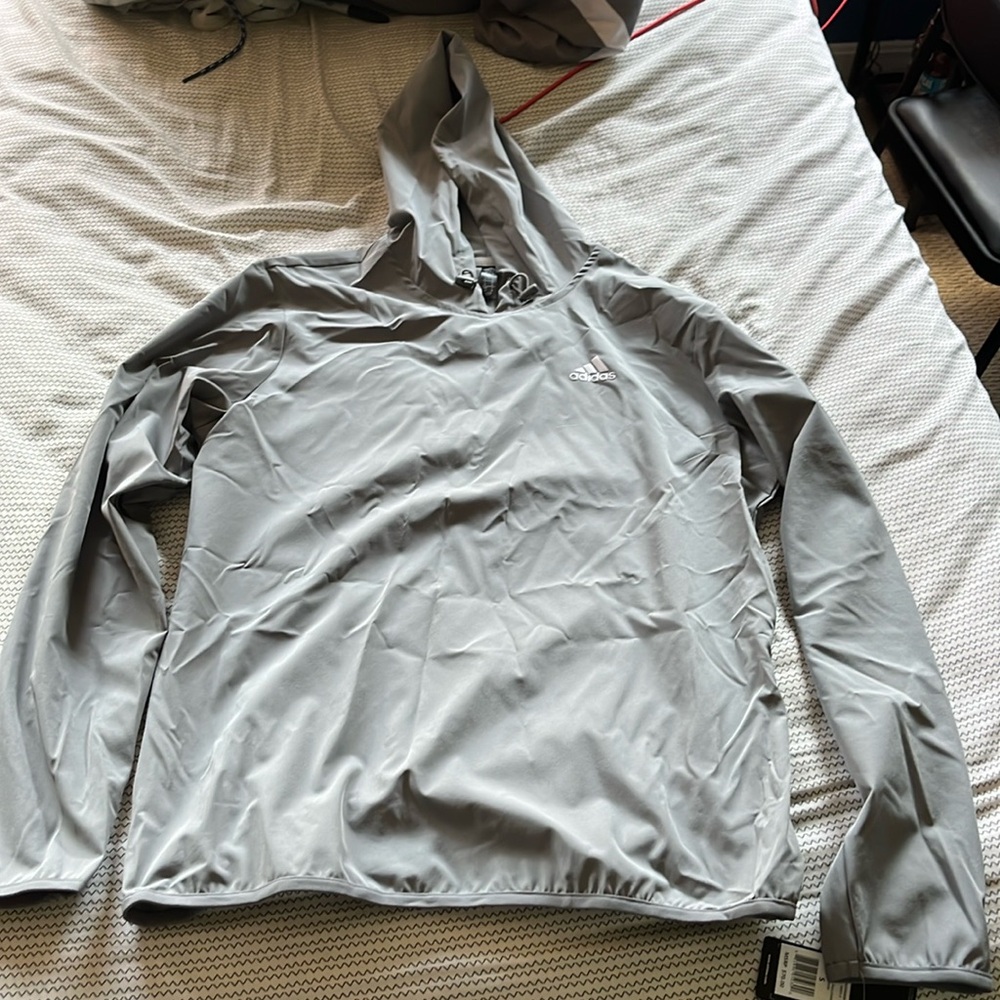 Grey adidas golf pullover size S New with tags